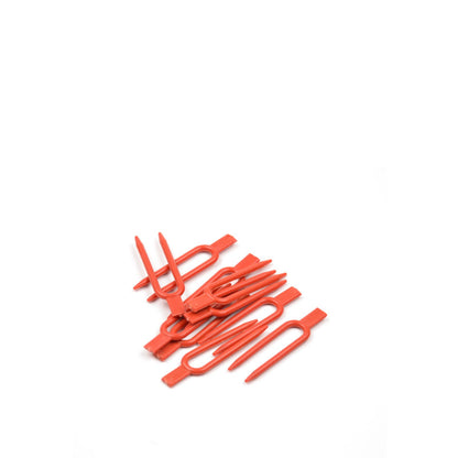 Pflanzen-Befestigungsclips, Kunststoff, rot, 5 cm