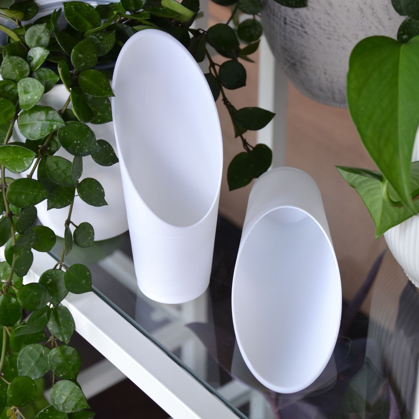 Substratschaufel, Kunststoff, weiß, 15,6 cm