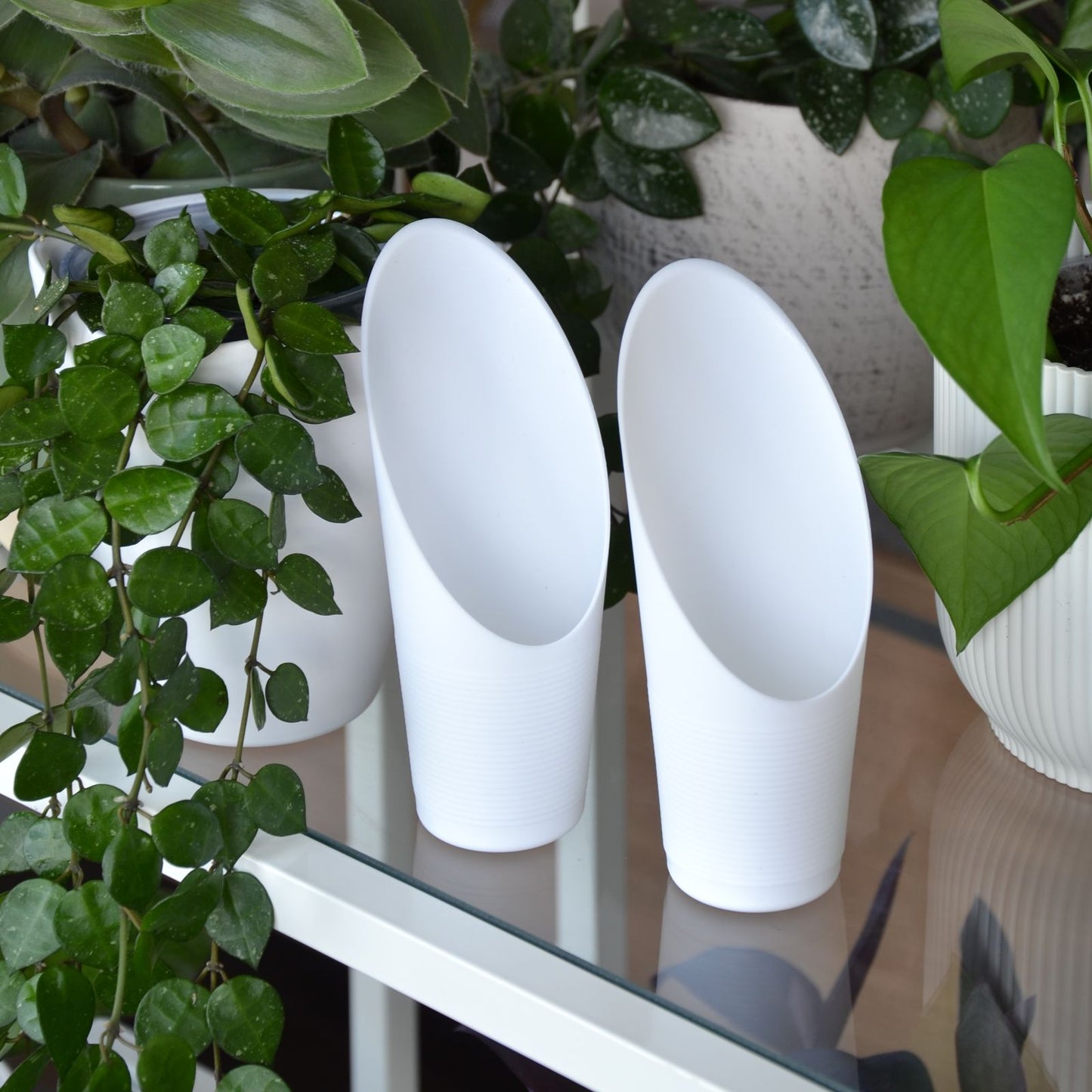 Substratschaufel, Kunststoff, weiß, 15,6 cm