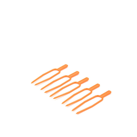 Pflanzen-Befestigungsclips, Kunststoff, orange, 6 cm