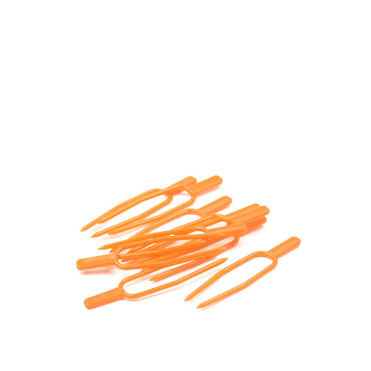 Pflanzen-Befestigungsclips, Kunststoff, orange, 6 cm