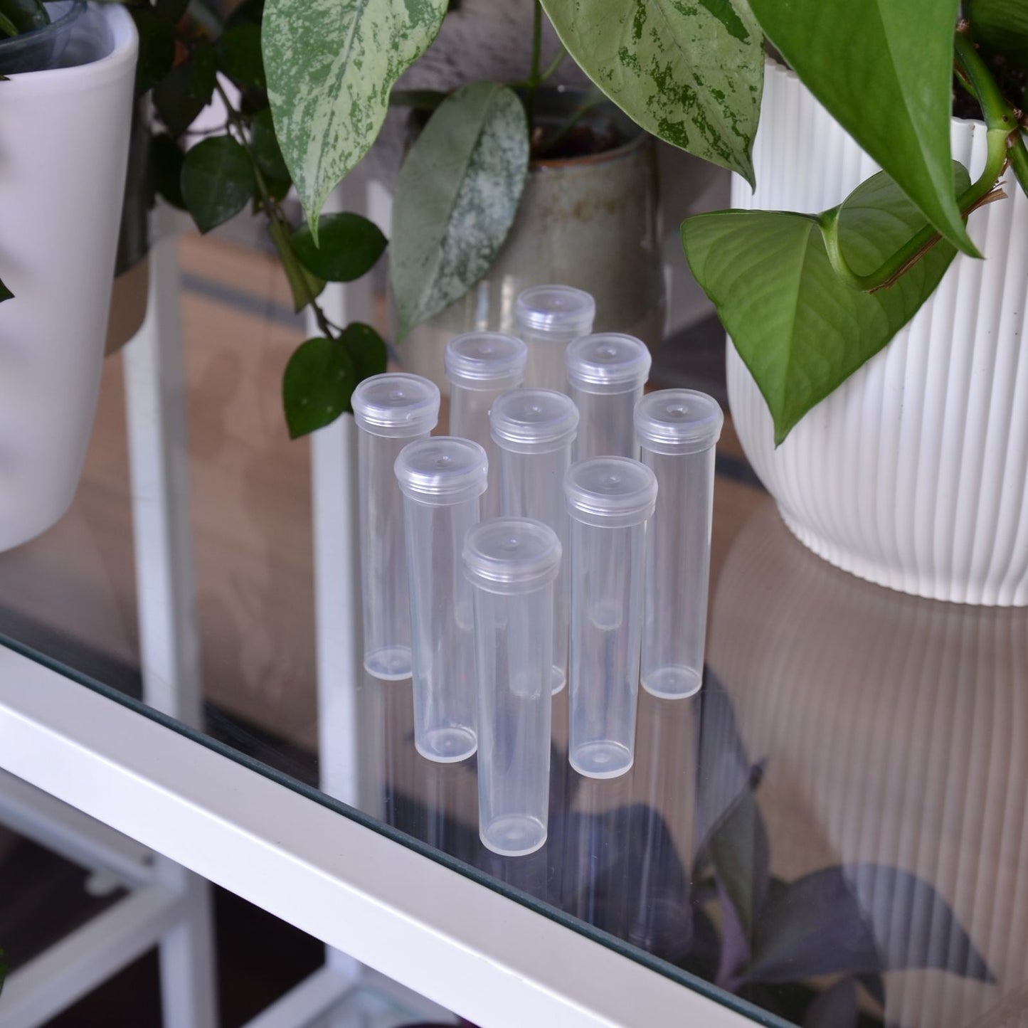 Blumen-Wasserröhrchen, Kunststoff, transparent, Ø 1,8 cm